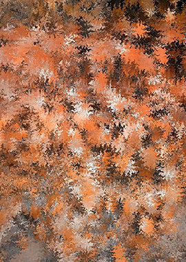 Abstract Orange and Brown Swirls GT1