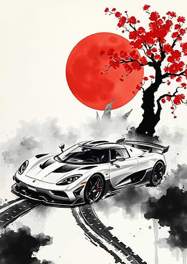 Koenigsegg Agera Japanese Art