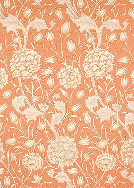 Peach Floral Pattern