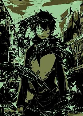 Anime Character in Urban Setting