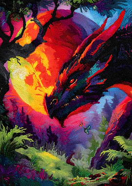 Dragon in a Forest