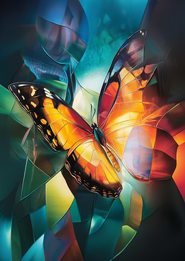 Butterfly Abstract Art