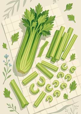 Celery – A Stylized Tablescape