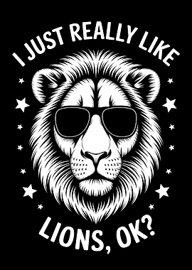 Lion Sunglasses Graphic