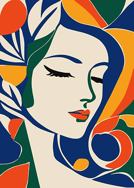 Abstract Woman Portrait