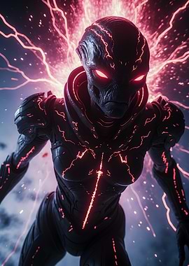 Alien Warrior with Energy