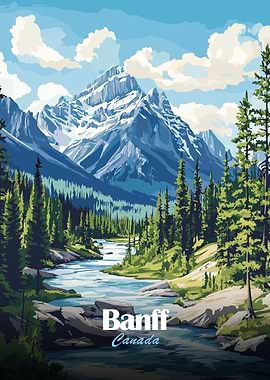 Banff National Park Landscape