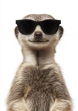Cool Meerkat in Sunglasses