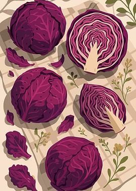 Purple Cabbage – A Stylized Tablescape