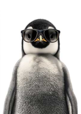 Cool Penguin in Sunglasses
