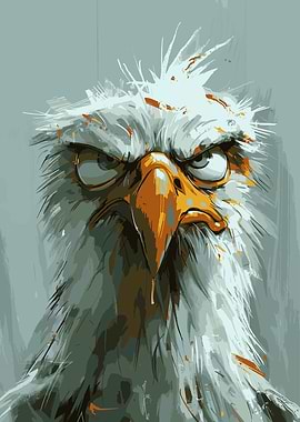 Angry Eagle Portrait