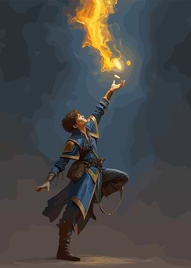 Fire Magic Illustration