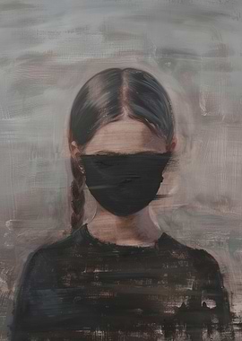 Woman in Black Mask