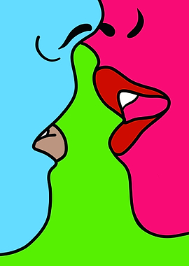Pop Art Kiss