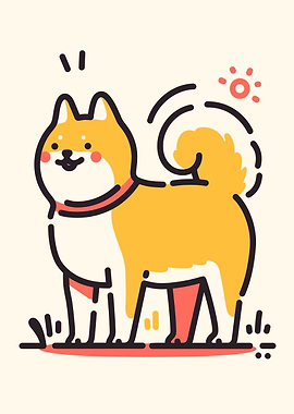 Happy Shiba Inu