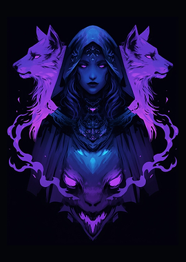 Wolf Spirit Woman ~ Huntress ~ Witch