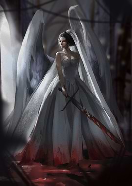 Angel Bride with Sword