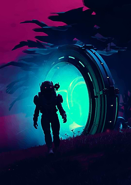 Spacefarer at the Gateway