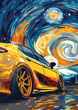 Starry Night Car
