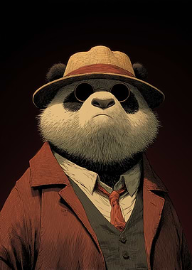 Mafia Panda in Fedora
