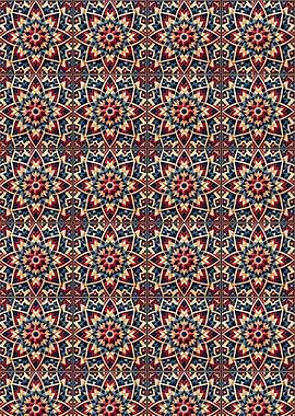 Intricate Geometric Pattern mosaic ceramic tiles