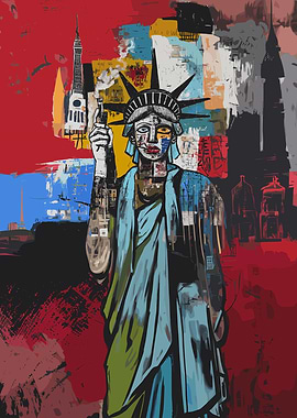 Statue of Liberty Pop Art