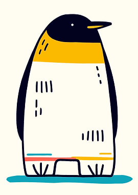 Cute Penguin Illustration
