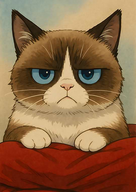 Anime Grumpy Cat