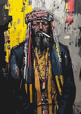 Bedouin Smoking a Cigarette