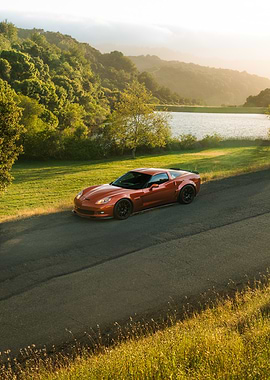 Sunset Orange Corvette Z06