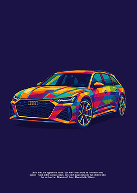 Audi RS6 Avant Pop Art