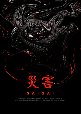 Saigai - Japanese Word Art