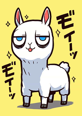 Cute Llama Illustration