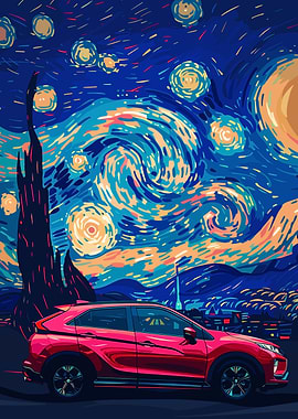 Starry Night Car