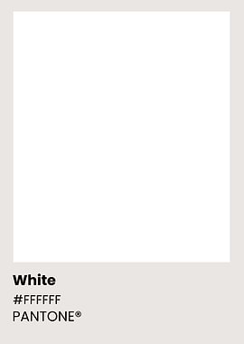 Pantone White Color Chart