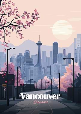 Vancouver Skyline Poster