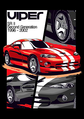 Dodge Viper SR II Poster