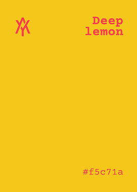 Deep Lemon Color Palette