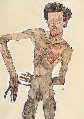 Egon Schiele Self-Portrait