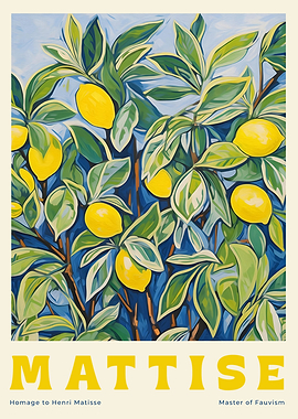 Matisse Lemon Tree Painting
