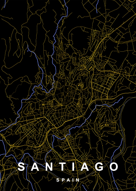 Santiago de Compostela Map