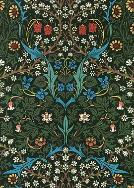 Floral Art Nouveau Pattern