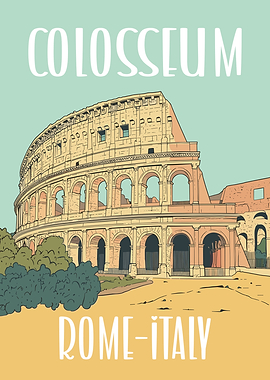 Colosseum Rome Italy Poster