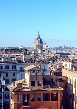 Rome Cityscape with Dome