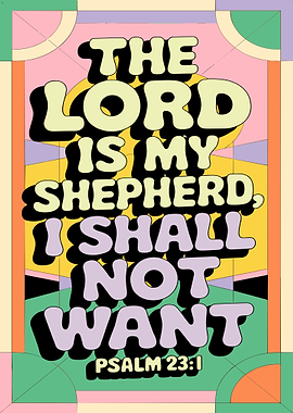 Psalm 23:1 Quote Art