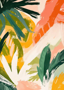 Tropical Abstract Painting