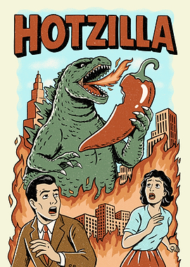 Hotzilla Monster Poster