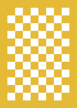 Yellow and White Checkerboard