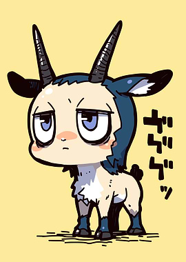 Cute Goat Illustration