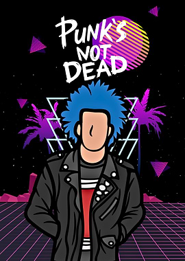 Punk's Not Dead Retro Art